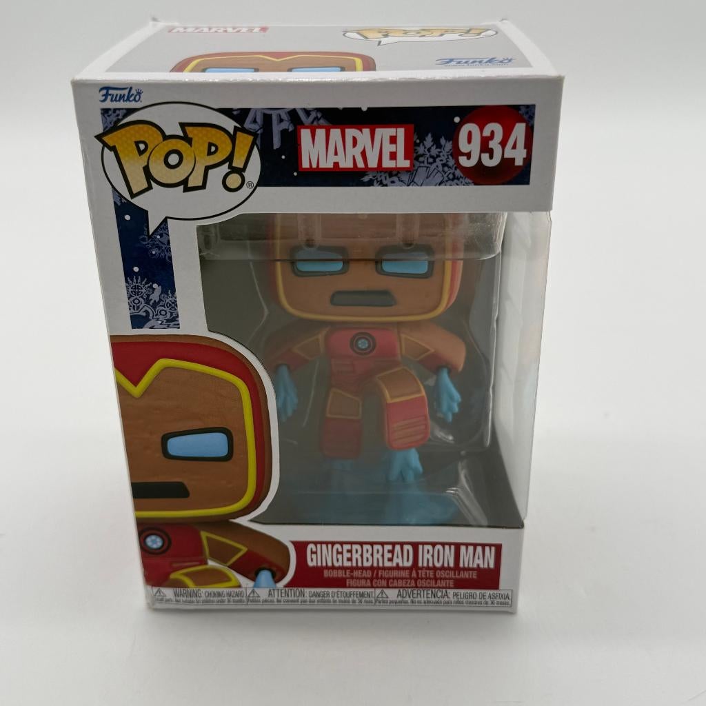 Funko Pop Marvel Gingerbread Iron Man, Collections, Jouets miniatures, Neuf, Enlèvement ou Envoi