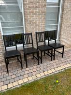 4 brocante leuke stoelen, Huis en Inrichting, Stoelen, Ophalen, Zo goed als nieuw