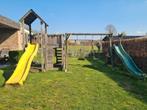 Speeltoren met 2glijbanen,2 schommels en zandbak., Kinderen en Baby's, Speelgoed | Buiten | Speeltoestellen, Ophalen, Zandbak