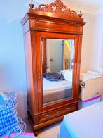 Statige Antieke Kast met Grote Spiegel, Antiek en Kunst, Ophalen