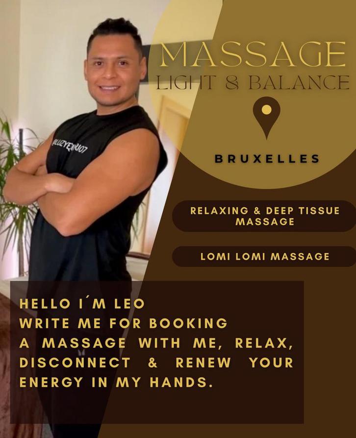 Masseur Bruxelles Massage, Services & Professionnels, Bien-être | Masseurs & Salons de massage, Massage relaxant, Massage sportif