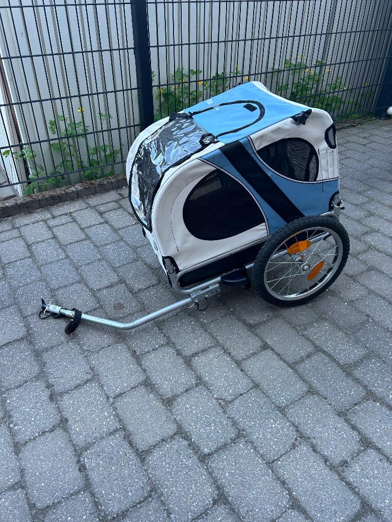 Honden fietskar, Minder dan 20 kg, Opvouwbaar, Zo goed als nieuw, Hondenkar