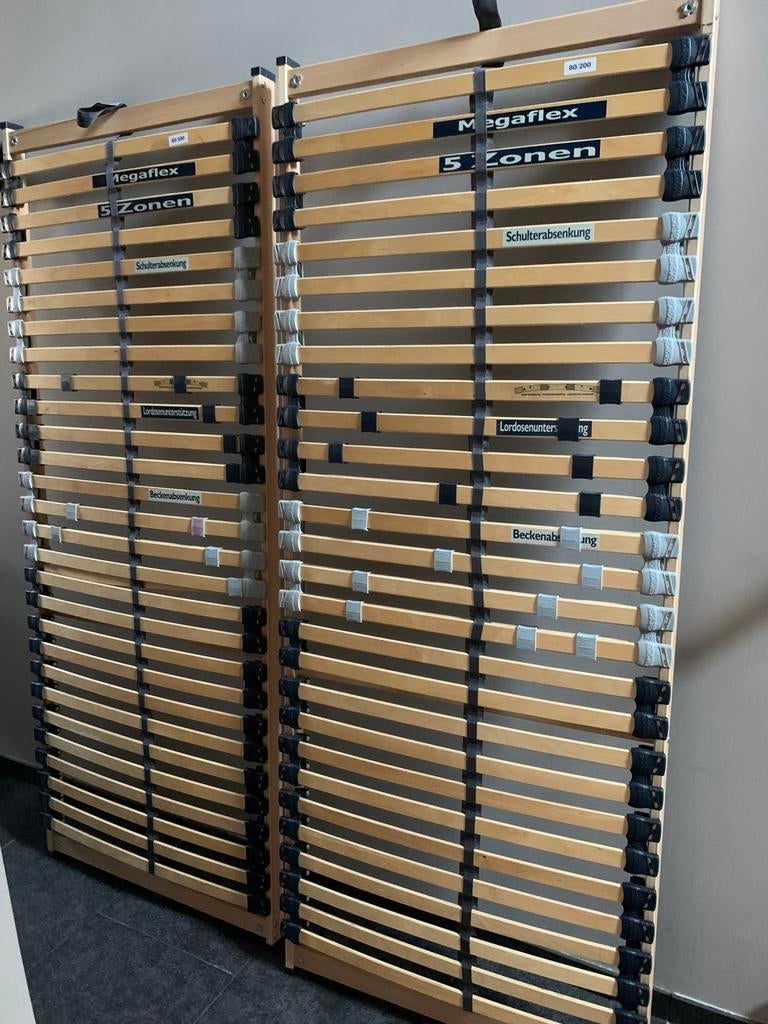 2 lattenbodem in goede staat, Maison & Meubles, Chambre à coucher | Matelas & Sommiers, Utilisé, Sommier, 200 cm, Deux personnes