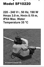 Pompe à filtre à sable Intex, Enlèvement, Utilisé, Pompe