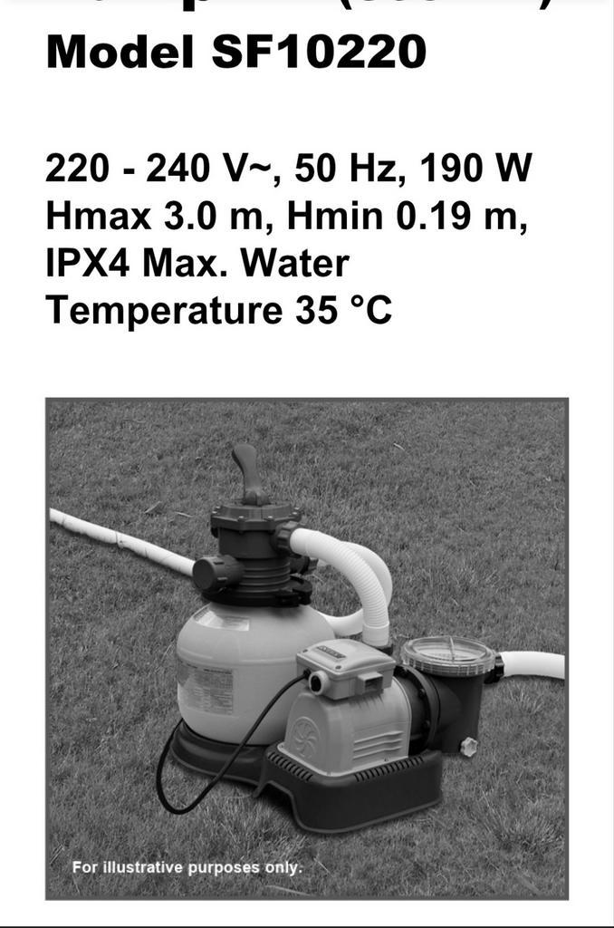 Pompe à filtre à sable Intex, Jardin & Terrasse, Accessoires de piscine, Utilisé, Pompe, Enlèvement