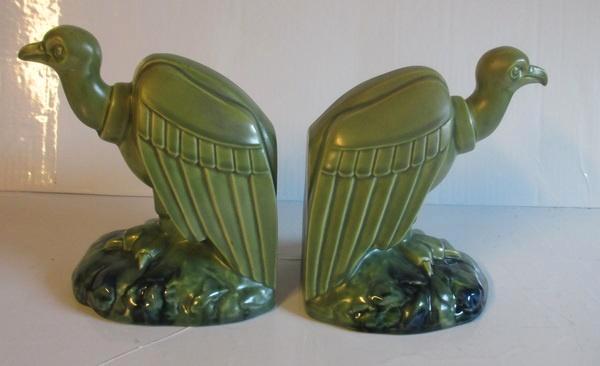 aparte art deco keramiek boekensteunen gieren Fives Lille, Antiek en Kunst, Antiek | Keramiek en Aardewerk, Verzenden