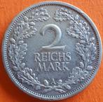 GERMANY : 2 REICHSMARK 1925 A KM 45, Ophalen of Verzenden, Duitsland, Losse munt, Zilver