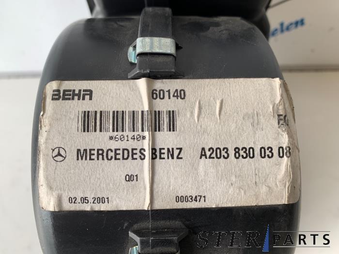 Moteur de ventilation chauffage d'un Mercedes C-Klasse, 3 mois de garantie, Utilisé, -, -