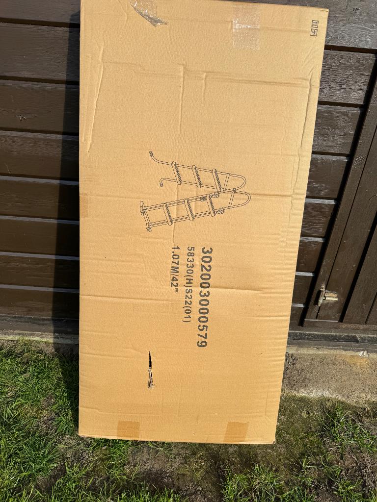 Zwembadladder nieuw in doos, Tuin en Terras, Zwembad-toebehoren, Ophalen, Nieuw, Ladder