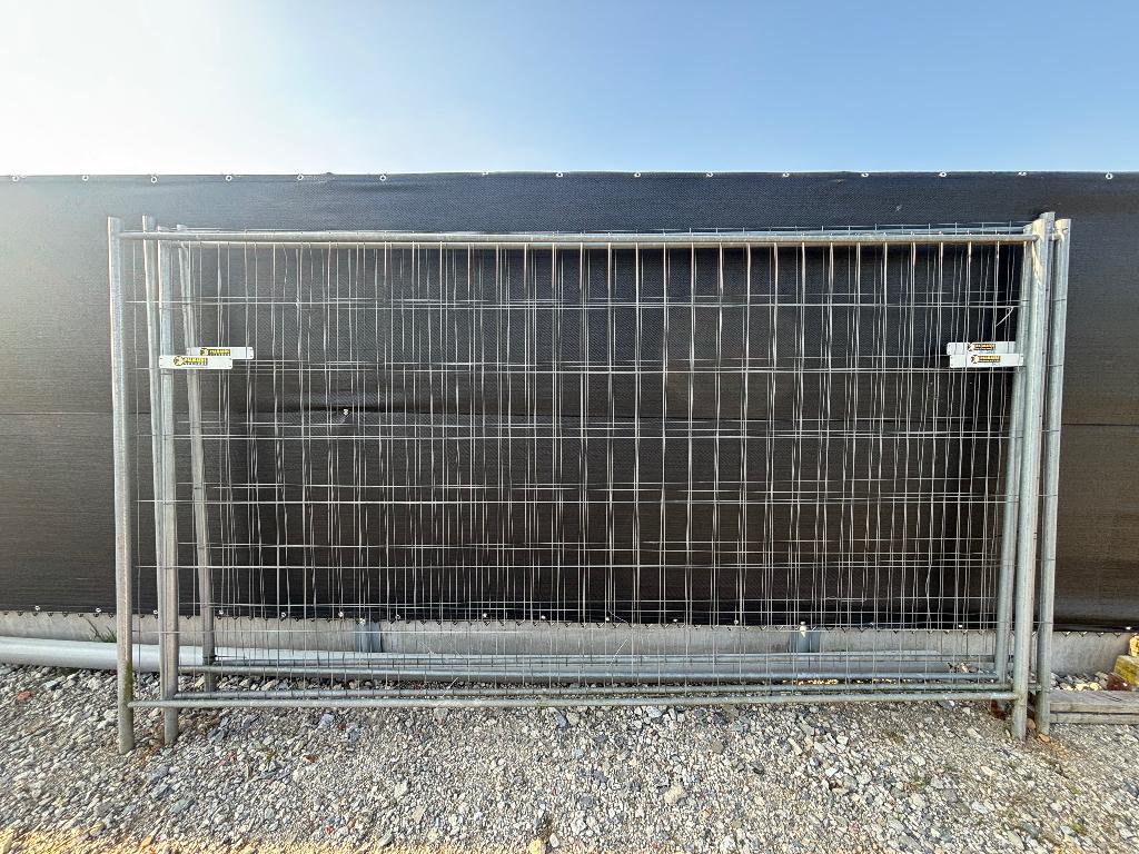 4x Heras hek met 3x voet, Tuin en Terras, Tuinhekken en Hekwerk, Ophalen, Zo goed als nieuw, Aluminium, Overige typen