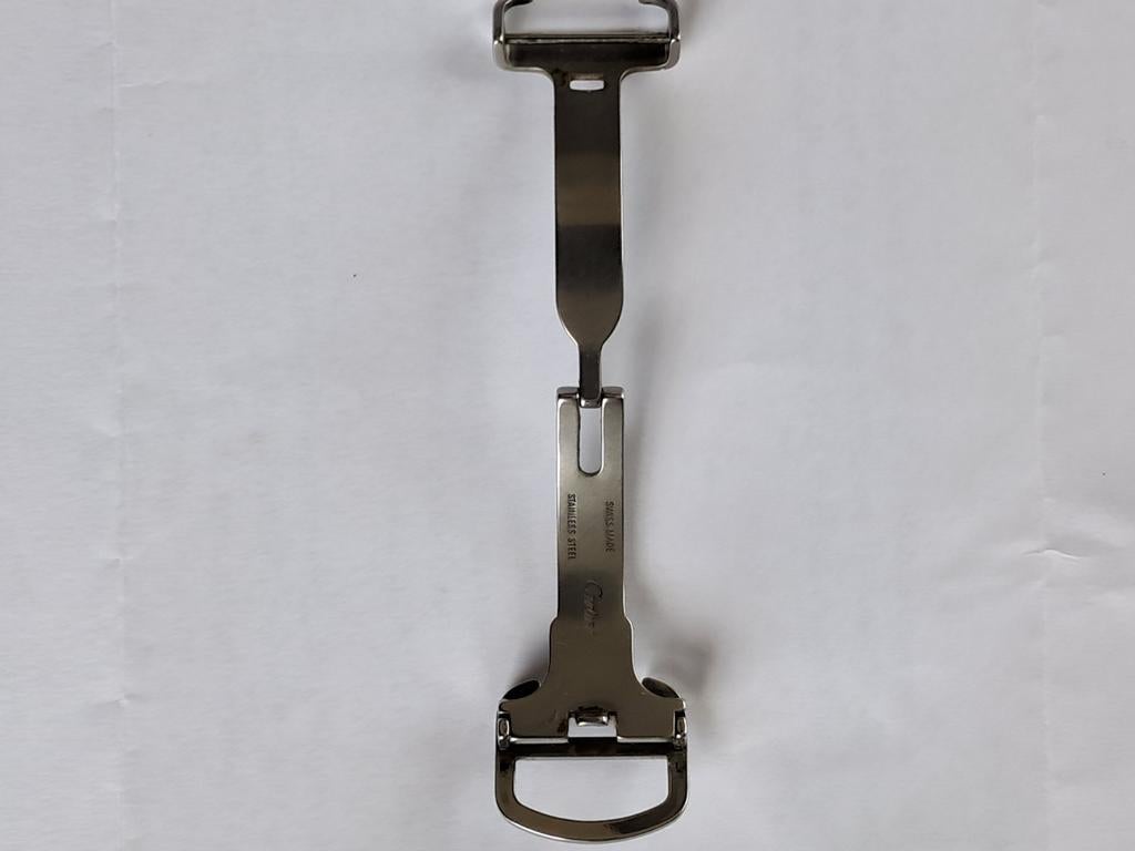 Boucle deployante pour montre calibre de cartier 18mm, Antiquités & Art, Antiquités | Couverts, Enlèvement