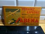 Plaque publicitaire en bois Sabena, Enlèvement, Utilisé