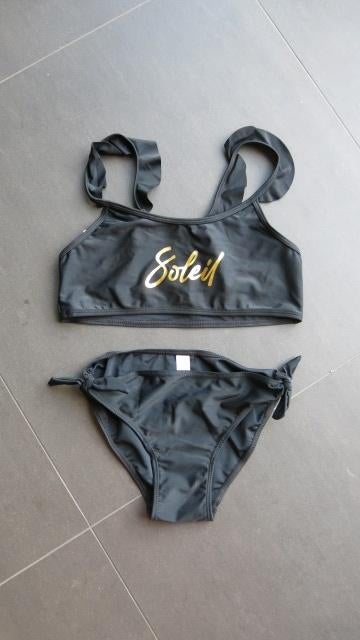 Zwarte bikini (maat 170/176), Ophalen of Verzenden, Gebruikt, Meisje, Sport- of Zwemkleding