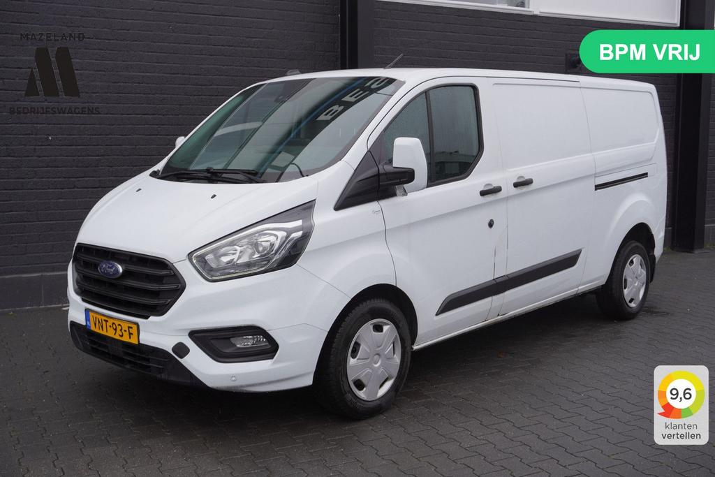 Ford Transit Custom 2.0 TDCI 130PK L2 EURO 6 - Airco - Cruis, 204 g/km, Wit, Bedrijf, Ford