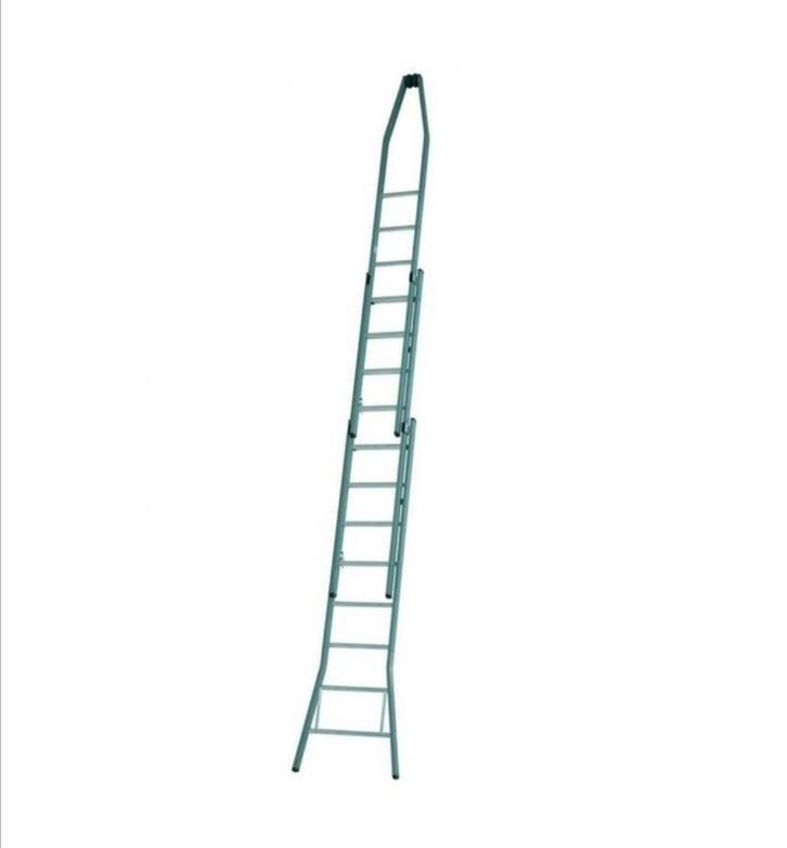 Dirks 3 delige puntladder, Doe-het-zelf en Bouw, Ladders en Trappen, Ladder, Ophalen