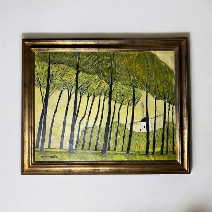 Origineel olieverfschilderij – Martin Neirynck (1936–1996), Antiek en Kunst, Kunst | Schilderijen | Abstract, Ophalen