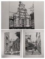 3 x Wim Van Kuyck 1981 1983 serie oplage 228/350 ets prent, Ophalen