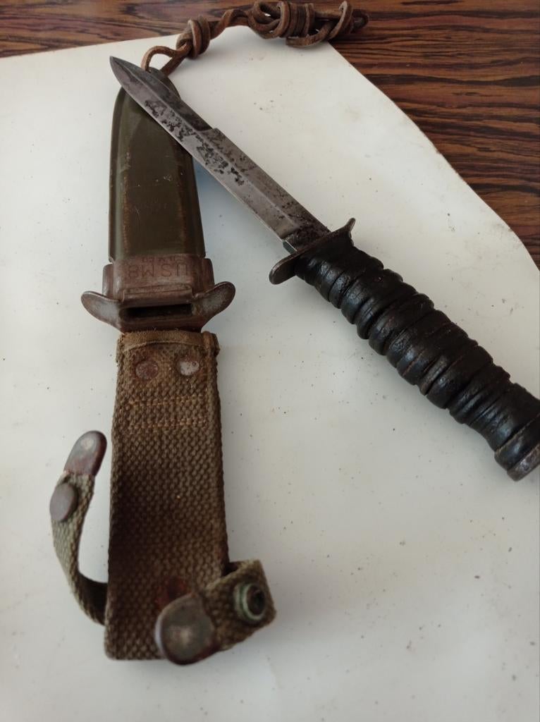 Poignard US M3 PAL ww2 et fourreau 1er type ww2, Collections