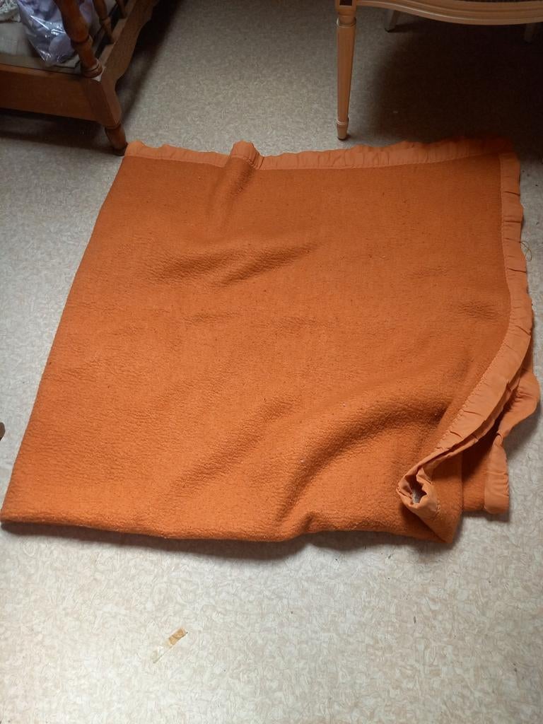 couverture pour 2 personnes, Maison & Meubles, Chambre à coucher | Linge de lit, Brun, Enlèvement, Utilisé, Couverture ou Couette