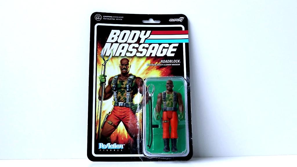 Super7 Reaction G.I. Joe Roadblock « Body Massage » en Loose, Envoi, Utilisé, Autres types