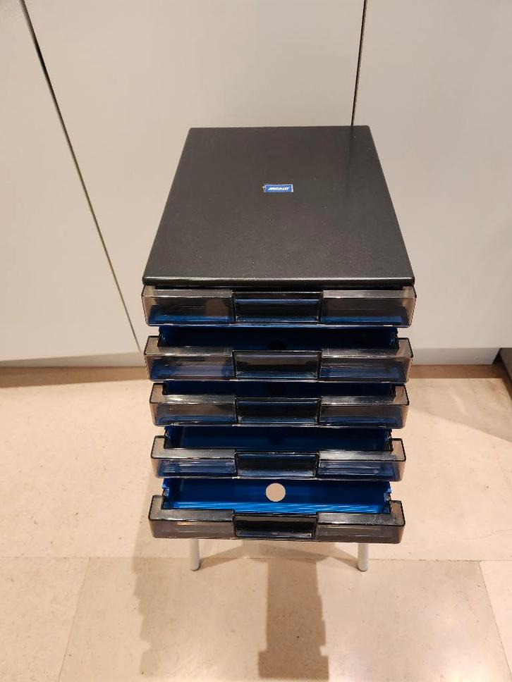 Caisson à 5 tiroirs pour rangement courrier, documentation, Maison & Meubles, Armoires | Casiers, Comme neuf, Enlèvement