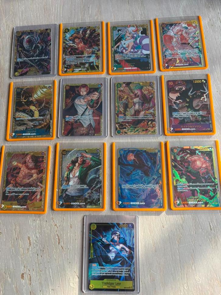 One Piece kaarten collectie - diverse secrets!!, Hobby en Vrije tijd, Verzamelkaartspellen | Yu-gi-Oh!, Zo goed als nieuw, Ophalen of Verzenden