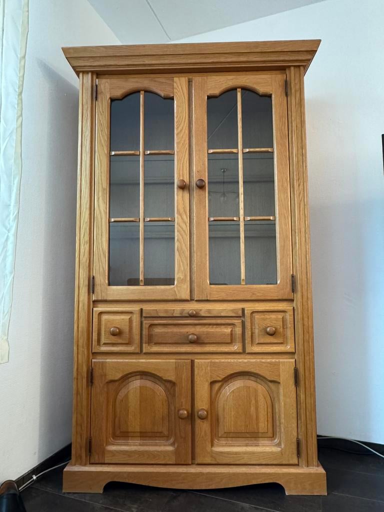 Eikenhouten meubelset, Ophalen, Zo goed als nieuw, Eikenhout