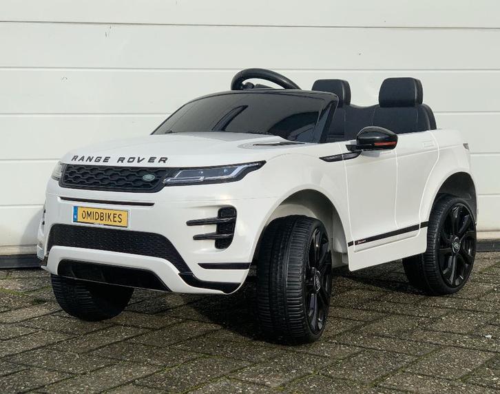 Range Rover Evoque 12v zwart bluetooth /Rc / Leder zitje/ EV, Kinderen en Baby's, Speelgoed | Buiten | Voertuigen en Loopfietsen