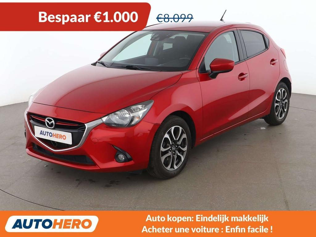 Mazda 2 1.5 Diesel Exclusive-Line (bj 2016), Voorwielaandrijving, Gebruikt, Zwart, Parkeersensor