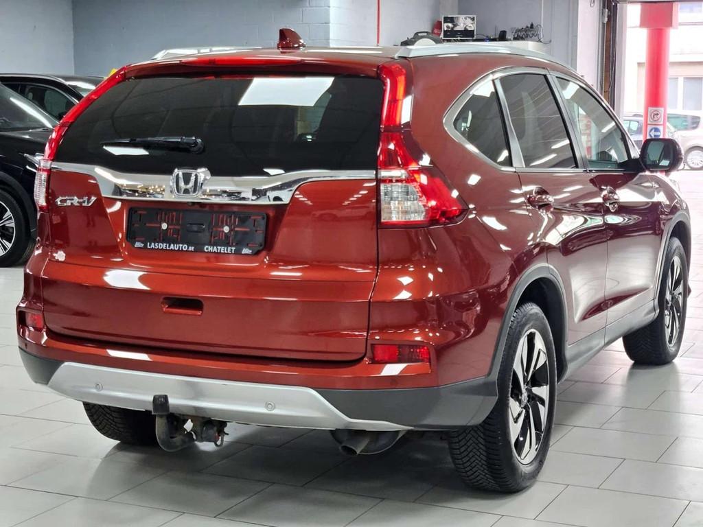 Honda CR-V 1.6i 4x4 AttacheCAM Gps Clim Blue Chauffants XENO, Auto's, Gebruikt, 4 cilinders, Overige brandstoffen, Leder