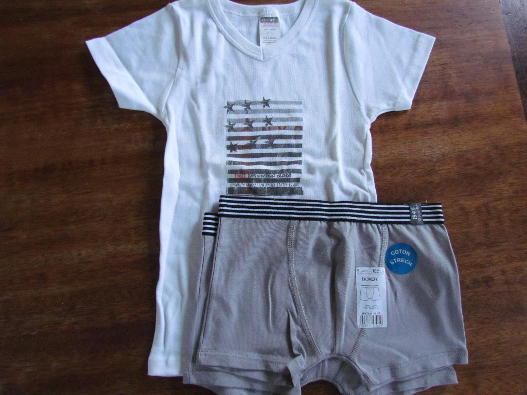 Gilet et 2 slips Absorba (8 ans), Neuf, Garçon, Enlèvement ou Envoi, Vêtements de nuit ou Sous-vêtements