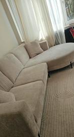 Fauteuil beige d'angle, Huis en Inrichting, Zetels | Complete zithoeken, Ophalen, Zo goed als nieuw, Stof, Moderne