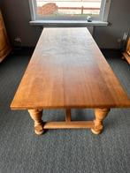 Voleiken kloostertafel 220cm lang, Huis en Inrichting, Tafels | Eettafels, Ophalen, Zo goed als nieuw