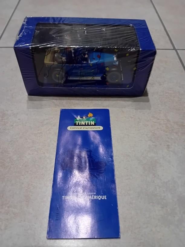 Lot 2 Voitures Tintin 1/24 Hachette – La Dépanneuse + Voiture Accidentée