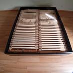 Cadre de lit + sommiers à lattes - 160 x 200, Enlèvement, Utilisé, 200 cm, Bois