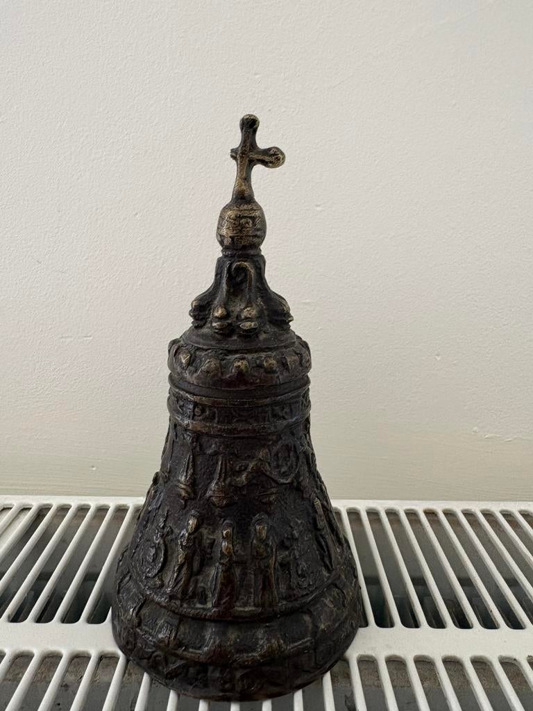 Cloche de procession Orthodoxe en Bronze  XVIIIe siècle, Antiquités & Art, Antiquités | Bronze & Cuivre, Enlèvement ou Envoi, Bronze