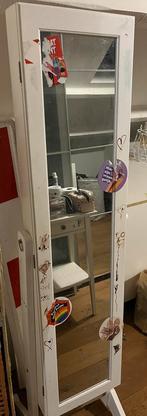 Witte Staande Passpiegel, Ophalen, Zo goed als nieuw