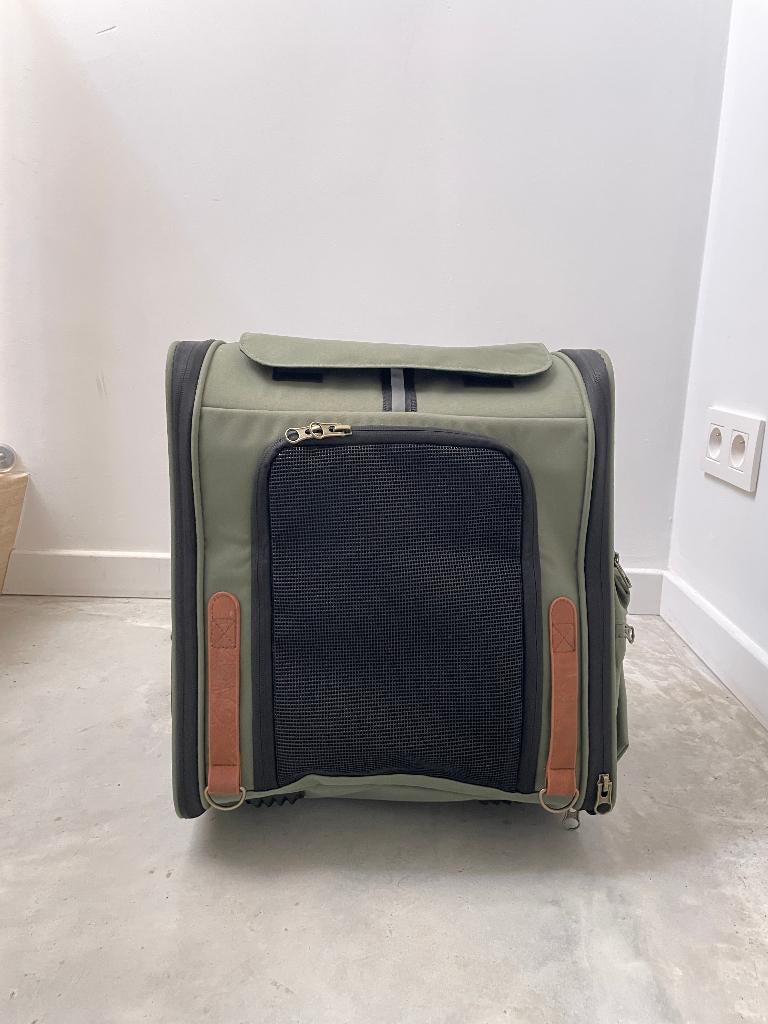 Flamingo hondenrugzak - zo goed als nieuw, 1 keer gebruikt, Animaux & Accessoires, Boîtes de transport, Comme neuf, Enlèvement