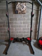 Squatrack, bankdrukken, halter en halter, Ophalen, Ligfiets