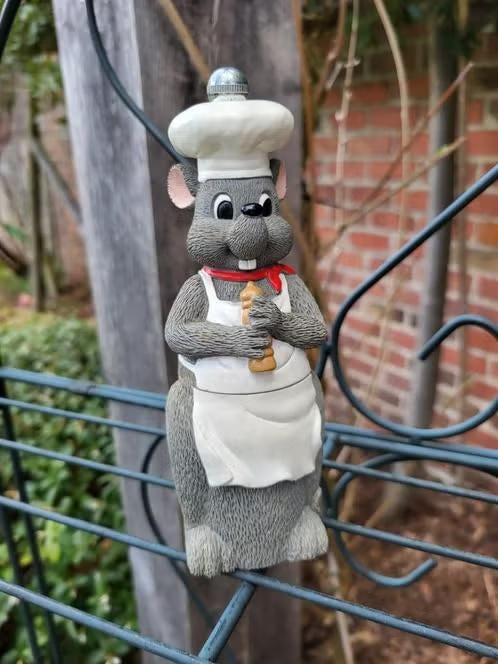Moulin à poivre/poivrière vintage — Mouse Chef (17 cm), Antiquités & Art, Enlèvement