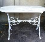 vintage bistro tafel marmer blad, Antiek en Kunst, Ophalen