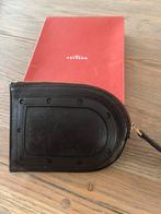 Pochette D of portefeuille Delvaux donkerbruin, Handtassen en Accessoires, Portemonnees, Overige merken, Bruin, Ophalen of Verzenden