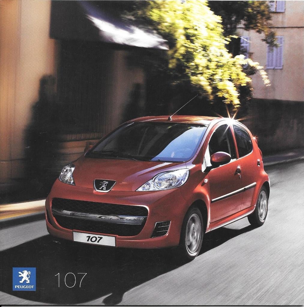 PEUGEOT 107, Livres, Autos | Brochures & Magazines, Enlèvement ou Envoi, Comme neuf, Peugeot