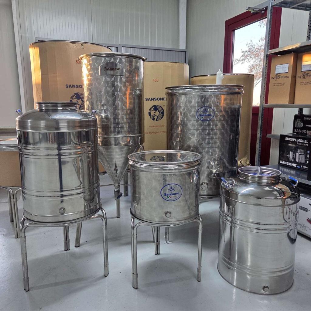 Vergistingsvaten Sansone van 10 t/m 100 liter, Niet ingevuld, Niet ingevuld, Nieuw, Ophalen of Verzenden