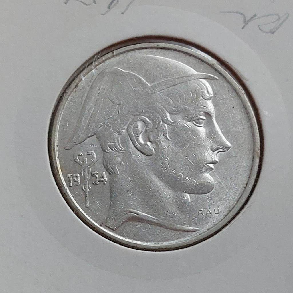 Piece de monnaie / Belgique / 20 Francs / 1954 VL / + RARE, Enlèvement ou Envoi, Monnaie en vrac, Argent, Argent