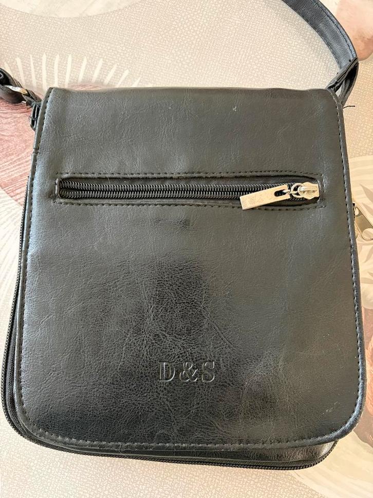 Sacoche bandoulière femme – style vintage –, Handtassen en Accessoires, Tassen | Schoudertassen, Zo goed als nieuw, Blauw, Leer