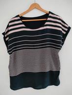 Mooie T-shirt blauw met zacht roze. Medium/Large, Manches courtes, Taille 38/40 (M), Enlèvement ou Envoi, Comme neuf