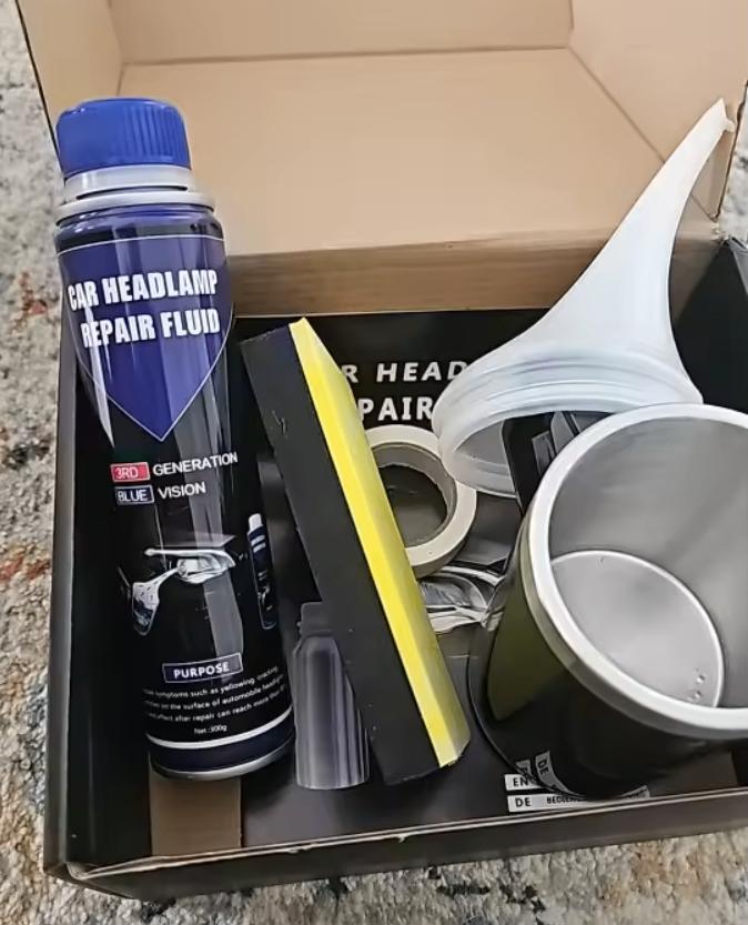 Kit rénovation phare voiture – Polissage + liquide, Autos : Pièces & Accessoires, Éclairage, Neuf, Envoi