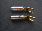XLO Electric high-end luidsprekerkabel spade-connectors, Audio, Tv en Foto, Ophalen of Verzenden, Zo goed als nieuw, Minder dan 2 meter