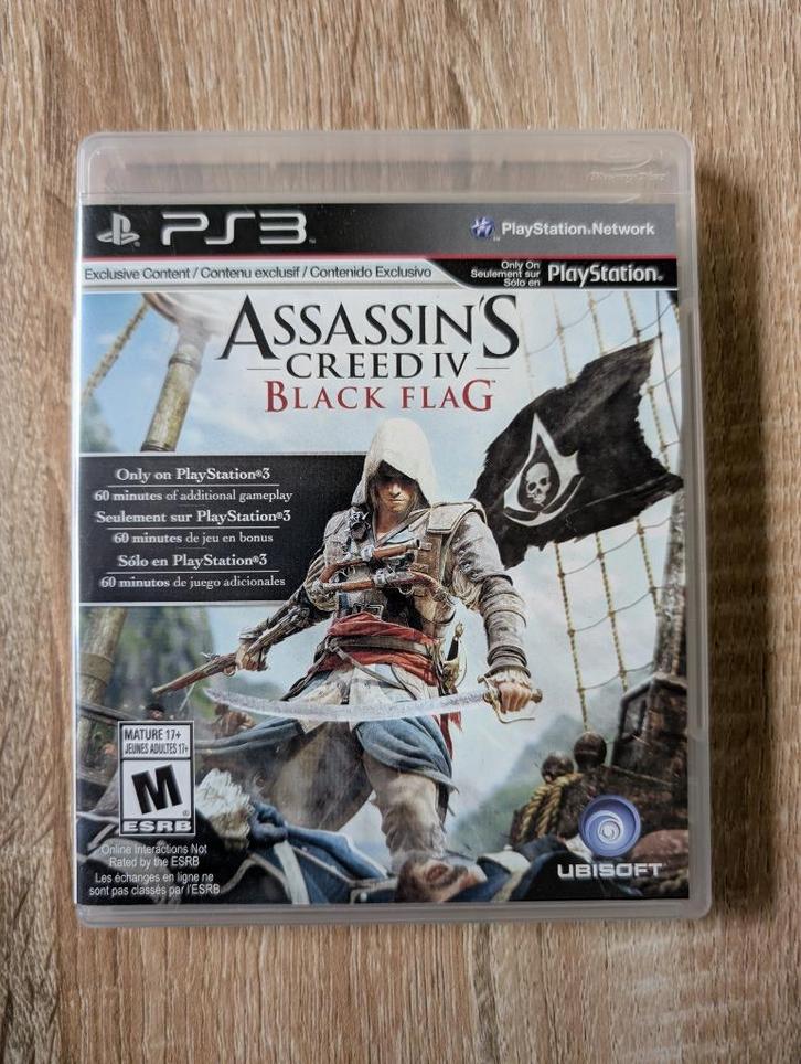 PS3 Assassins Creed IV 4 Black Flag, Games en Spelcomputers, Games | Sony PlayStation 3, Gebruikt, Avontuur en Actie, 1 speler
